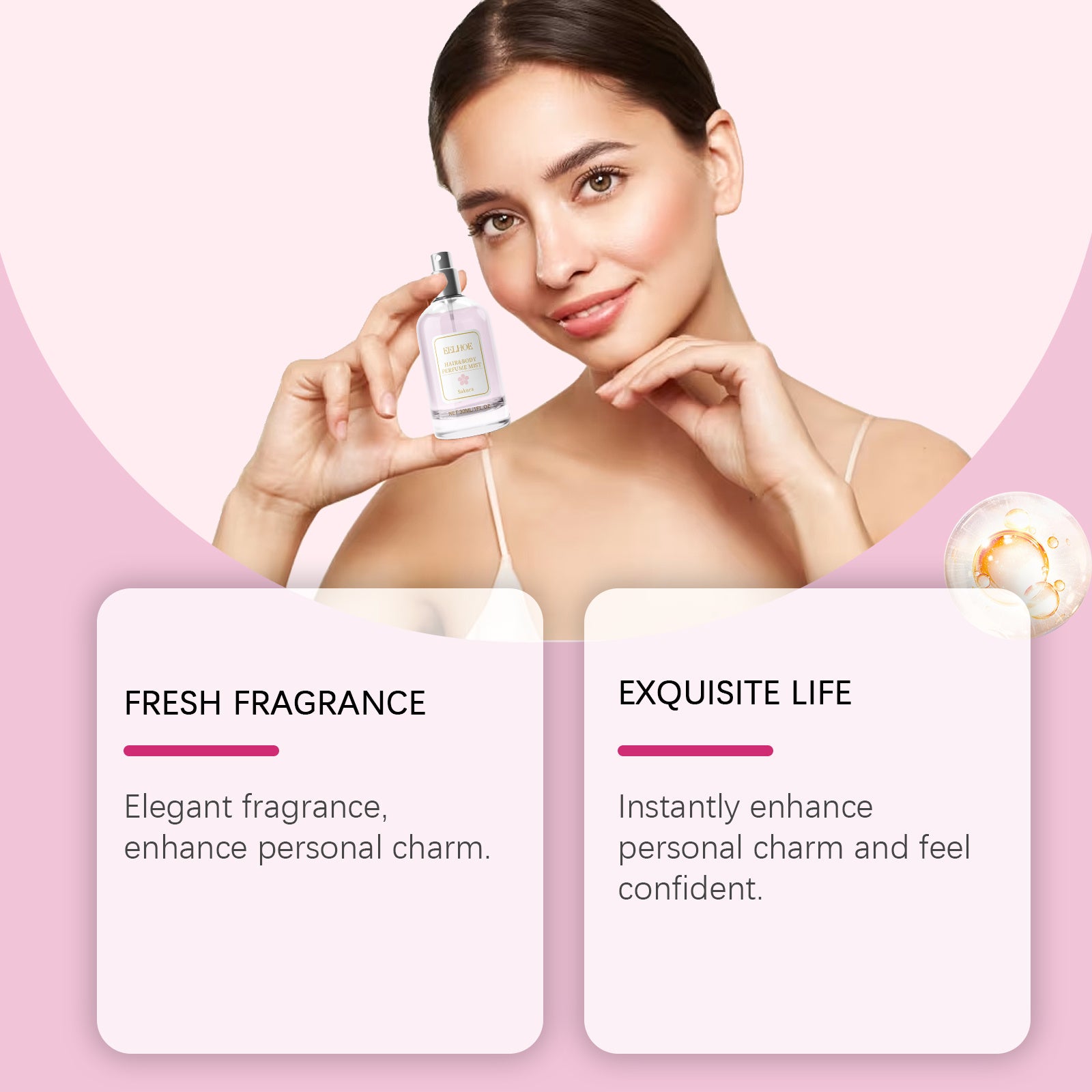 EELHOE Body Hair Perfume Spray Body Skin Hair Long-Lasting Fragrance Spray EELHOE Body Hair Perfume Spray Body Skin Hair Long-Lasting Fragrance Spray